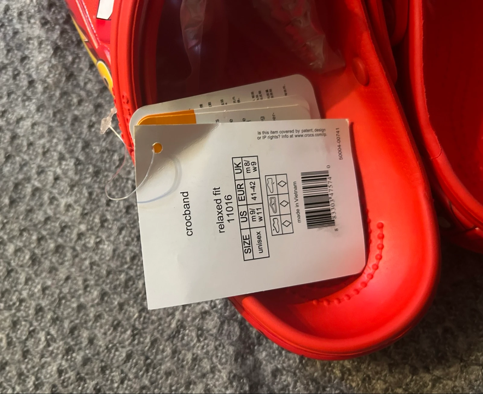 Cars/Flash McQueen crocs size 39/40 – photo 6